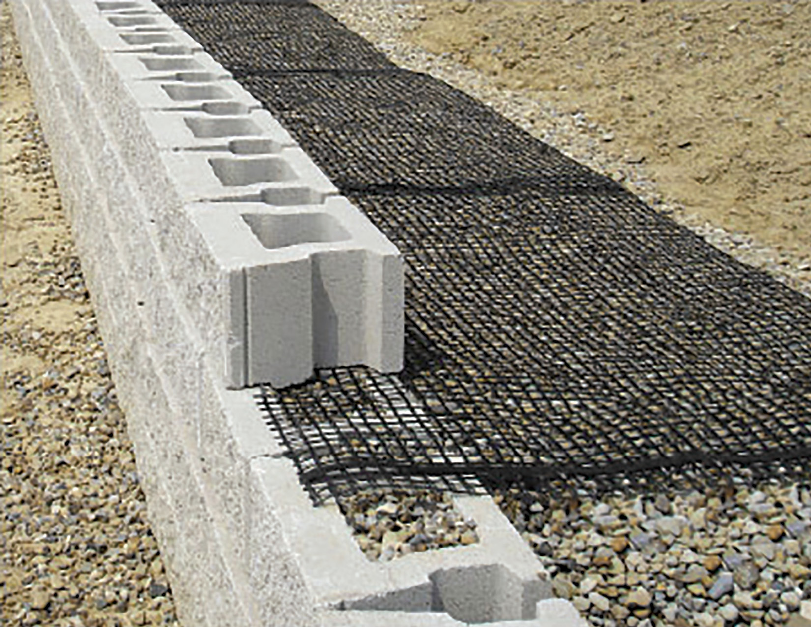 Retaining wall Geogrid Bi-Directional - Halter Materials